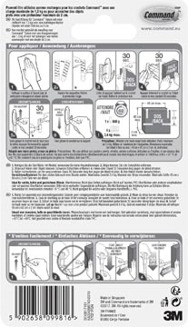 Een Command bevestigingsstrips, medium, wit, blister van 10 stuks koop je bij Muys Kantoor & Kado