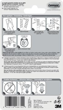 Een Command kleine draadhaken, blister met 3 haken en 4 strips koop je bij Muys Kantoor & Kado