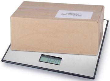 Een MAUL pakketweegschaal Global 25kg ( /20gr) incl. batterij. Weegplateau 32x32cm, weegt kg en lb koop je bij best4office