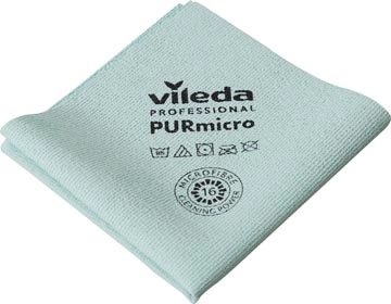 Een Vileda microvezeldoek Purmicro Active, pak van 5 stuks, groen koop je bij Muys Kantoor & Kado