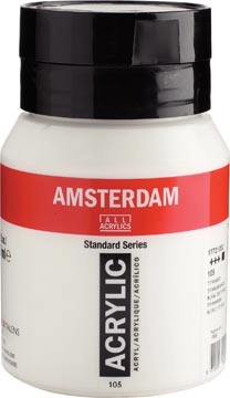 Een Amsterdam acrylverf, flesje van 500 ml, titaanwit koop je bij best4office