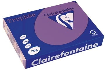 Een Clairefontaine Trophée Intens, gekleurd papier, A4, 80 g, 500 vel, violet koop je bij Muys Kantoor & Kado