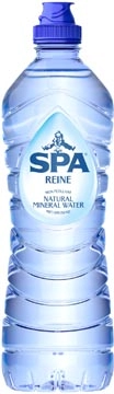 Een Spa Reine water, met sportdop, fles van 75 cl, pak van 6 stuks koop je bij Muys Kantoor & Kado