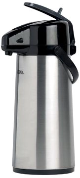 Een Thermos isoleerkan met pomp, inox koop je bij Muys Kantoor & Kado