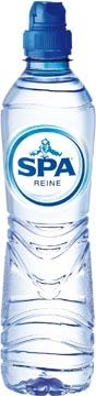 Een Spa Reine water, met sportdop, fles van 50 cl, pak van 24 stuks koop je bij Muys Kantoor & Kado