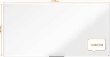 Een Nobo Impression Pro whiteboard, emaille, magnetisch, 120 x 240 cm koop je bij best4office