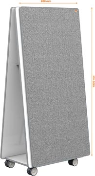 Een Nobo Move & Meet mobiel systeem, 2 whiteboard en 2 memoboard panelen, 90 x 180 cm koop je bij best4office