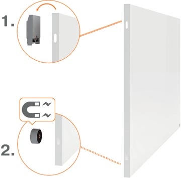 Een Nobo Infinity randloos whiteboard, staal, magnetisch, 60 x 90 cm koop je bij best4office