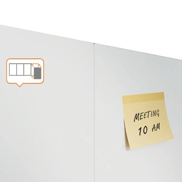 Een Nobo Infinity randloos whiteboard, staal, magnetisch, 90 x 120 cm koop je bij Muys Kantoor & Kado