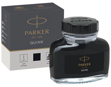 Een Parker Quink inktpot zwart koop je bij Muys Kantoor & Kado