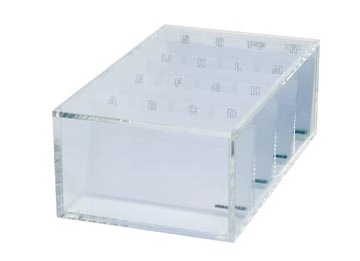 Een MAUL visitekaartbox acryl met deksel incl. index 11.4x19x7.2cm koop je bij best4office