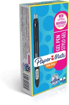 Een Paper Mate roller InkJoy Gel medium, zwart (jet black) koop je bij Muys Kantoor & Kado