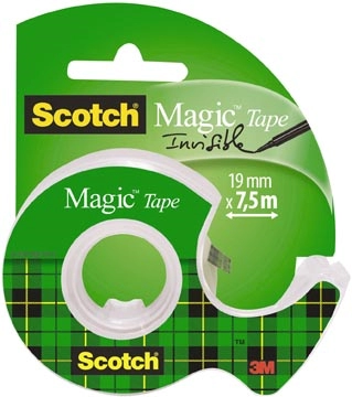 Een Scotch plakband Magic Tape, ft 19 mm x 7,5 m, blister met dispenser koop je bij best4office