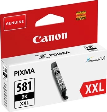 Een Canon inktcartridge CLI-581BK XXL, 858 foto's, OEM 1998C001, zwart koop je bij Muys Kantoor & Kado