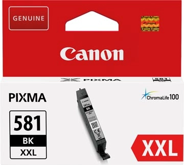 Een Canon inktcartridge CLI-581BK XXL, 858 foto's, OEM 1998C001, zwart koop je bij Muys Kantoor & Kado