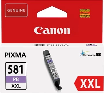 Een Canon inktcartridge CLI-581PB XXL, 795 foto's, OEM 1999C001, photo blue koop je bij Muys Kantoor & Kado