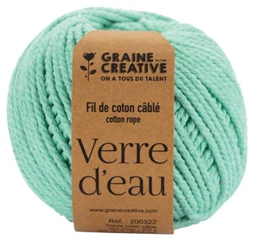 Een Graine Créative Macramé touw, ft 2,5 mm x 80 m, muntgroen koop je bij best4office