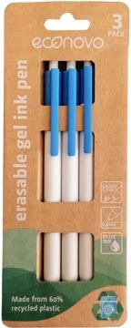 Een Econovo gelroller, 0,5 mm, blister van 3 stuks, blauw koop je bij best4office