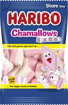 Een Haribo Chamallows Speckies, zakje van 175 g koop je bij Muys Kantoor & Kado