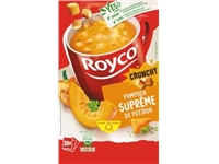 Een Royco Minute Soup pompoensuprême met croutons, pak van 20 zakjes koop je bij Muys Kantoor & Kado