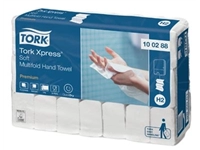 Een Tork papieren handdoeken Xpress, Soft, 2-laags, 110 vellen, systeem H2, pak van 21 stuks koop je bij Muys Kantoor & Kado