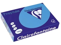 Een Clairefontaine Trophée Intens, gekleurd papier, A4, 160 g, 250 vel, koningsblauw koop je bij best4office