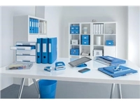 Een Leitz WOW ordner Active rug van 8,2 cm, blauw koop je bij best4office