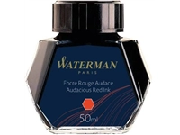 Een Waterman vulpeninkt 50 ml, rood (Audacious) koop je bij Muys Kantoor & Kado