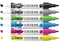 Een Talens Ecoline Duotip Brush pen, etui van 6 stuks, basis koop je bij best4office