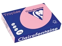 Een Clairefontaine Trophée Pastel, gekleurd papier, A4, 120 g, 250 vel, roze koop je bij best4office