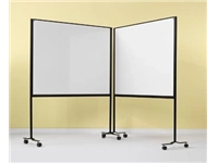 Een Smit Visual whiteboard, emaille, magnetisch, verrijdbaar, 120 x 150 cm koop je bij best4office