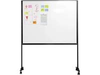 Een Smit Visual whiteboard, emaille, magnetisch, verrijdbaar, 120 x 150 cm koop je bij best4office