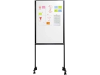 Een Smit Visual whiteboard, emaille, magnetisch, verrijdbaar, 75 x 120 cm koop je bij Muys Kantoor & Kado