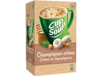 Een Cup-a-Soup champignon crème met croutons, pak van 21 zakjes koop je bij Muys Kantoor & Kado