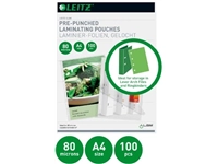 Een Leitz iLAM lamineerhoes ft A4, 160 micron (2 x 80 micron), geperforeerd, pak van 100 stuks koop je bij best4office