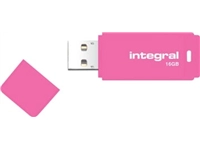 Een Integral Neon USB 2.0 stick, 16 GB, roze koop je bij best4office