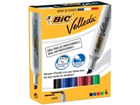 Een Bic whiteboardmarker Velleda 1781 doos van 4 stuks in geassorteerde kleuren koop je bij Muys Kantoor & Kado