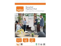 Een Nobo flipchartpapier gerecycleerd, ft 58 x 81 cm, blanco/geruit, rol van 50 vel koop je bij best4office