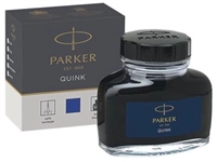 Een Parker Quink inktpot permanent blauw koop je bij Muys Kantoor & Kado