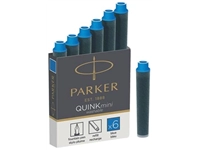 Een Parker Quink Mini inktpatronen blauw, doos met 6 stuks koop je bij best4office