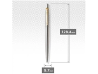 Een Parker Jotter balpen Stainless Steel GT, op blister koop je bij best4office