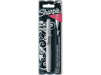 Een Sharpie permanente marker metallic zilver, fijne punt, op blister koop je bij Muys Kantoor & Kado