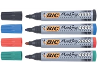 Een Bic permanent marker 2000-2300 blauw, schrijfbreedte 1,7 mm, ronde punt koop je bij Muys Kantoor & Kado