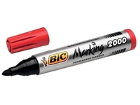 Een Bic permanent marker 2000-2300 rood, schrijfbreedte 1,7 mm, ronde punt koop je bij Muys Kantoor & Kado