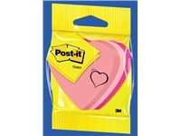 Een Post-it Notes mini hart, 3 kleuren, blok van 225 vel, op blister koop je bij best4office