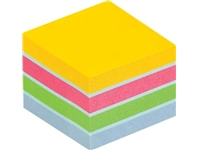 Een Post-it Notes mini kubus, 400 vel, ft 51 x 51 mm, geassorteerde kleuren, op blister koop je bij Muys Kantoor & Kado