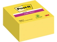 Een Post-it Super Sticky notes kubus, 350 vel, ft 76 x 76 mm, neongeel koop je bij best4office