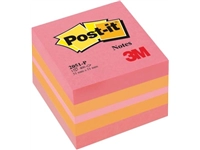 Een Post-it Notes mini kubus, 400 vel, ft 51 x 51 mm, roze koop je bij Muys Kantoor & Kado