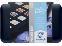 Een Van Gogh aquarelverf, pocketbox met 12 napjes, metallic- en interference kleuren koop je bij best4office