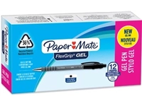 Een Paper Mate balpen Flexgrip Gel, doos van 12 stuks, zwart koop je bij best4office